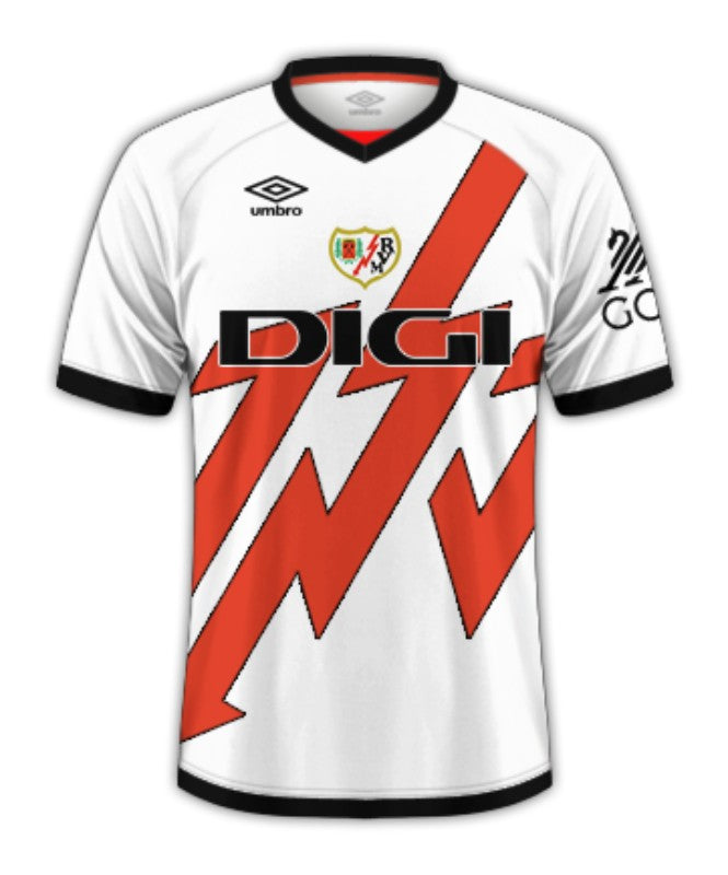 Rayo Vallecano Home Shirt 2024-2025